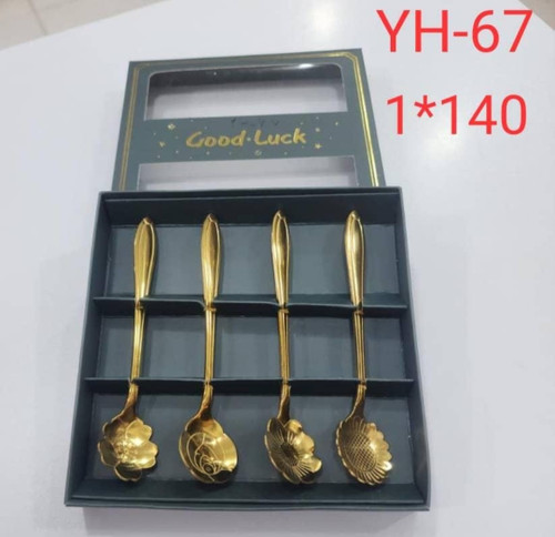 قاشق چایخوری طلایی برند YHمدل67